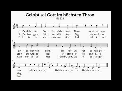 GL 328 Gelobt sei Gott