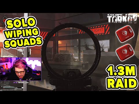 SOLO WIPING SQUADS | 1.3M INTERCHANGE RAID | Escape from Tarkov | TweaK