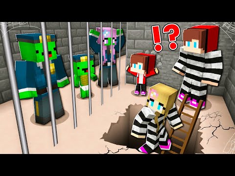 JJ & Mikey's Prison Escape: Minecraft Madness