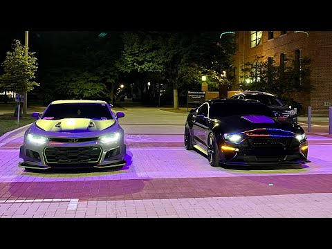 18’ Camaro SS (8 speed) VS 18’ Ford Mustang GT (10 speed) mod for mod. CAI, headers, E85