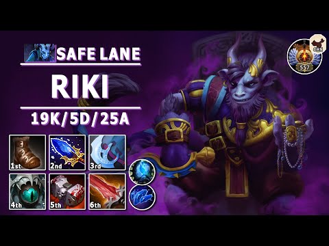 Riki Safe Lane Carry | 7.32c | Pos 1 Riki Play | Dota 2 Immortal Gameplay