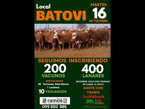 16/9/2025  Local Batoví - Tacuarembó - Escritorio Manuel Ramos