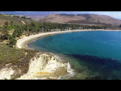 Dronebeelden van Refugio State Beach