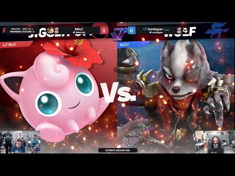 Flynn's Arcade 046 Winners Round 3 - BMoC (Jigglypuff) Vs. CF | Surehyper (Wolf) SSBU ULTIMATE