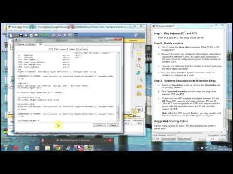 Packet Tracer 5.1.3.6 Inter-VLAN Routing Part 2
