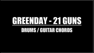 Download lagu Green Day - 21 Guns (Drums, Guitar Chords & Lyrics) mp3