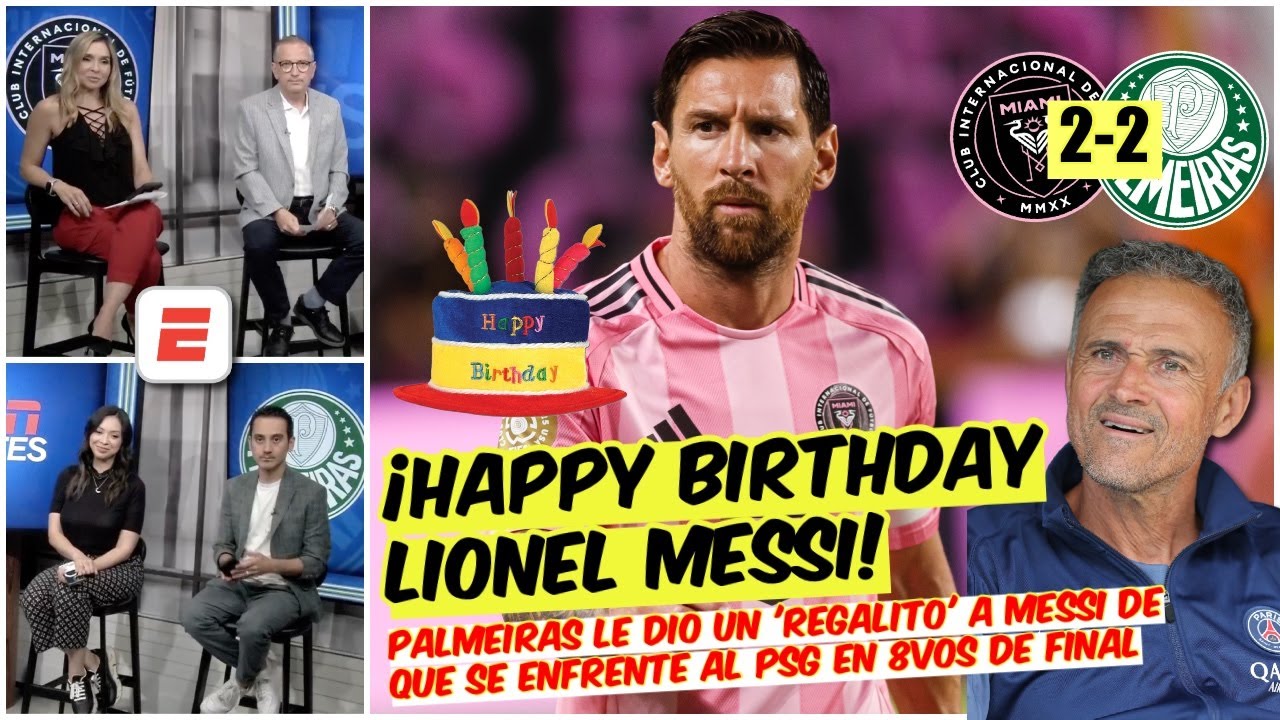 Lionel Messi cumple 38 AÑOS y el PALMEIRAS le dio al PSG como REGALO de CUMPLEAÑOS | Exclusivos
