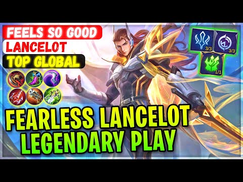 Fearless Lancelot Legendary Play [ Top Global Lancelot ] feels so good Mobile Legends Gameplay Build