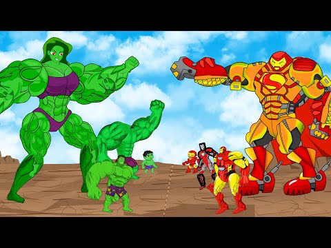 Evolution Of HULK Muscle Family Vs Evolution Of Iron Man Family : Who Will Win? | SUPER HEROES MOVIE