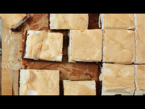 MAKE THIS Cake and Impress Everyone - a fudgy delight with baked meringue and cherries