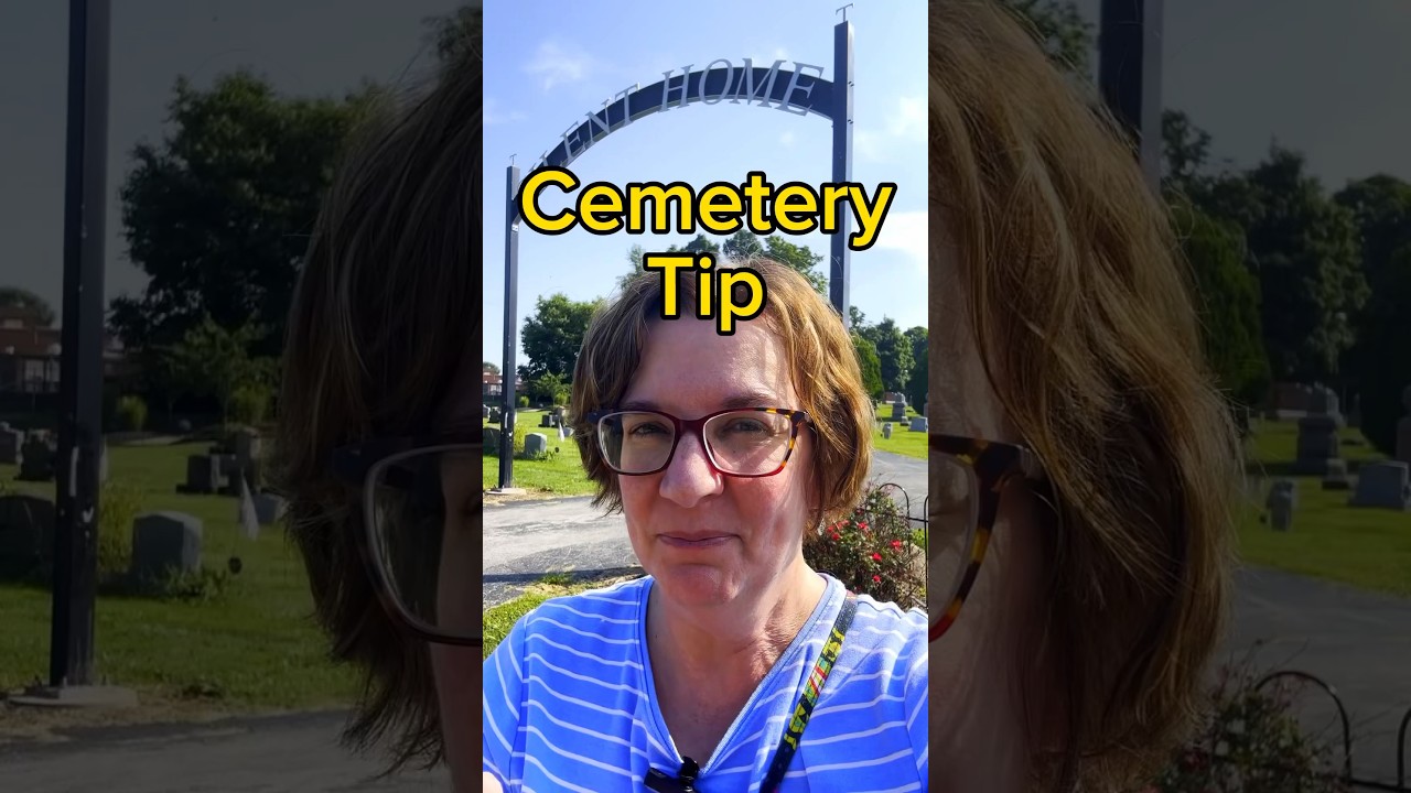 The photo you NEED at the cemetery!