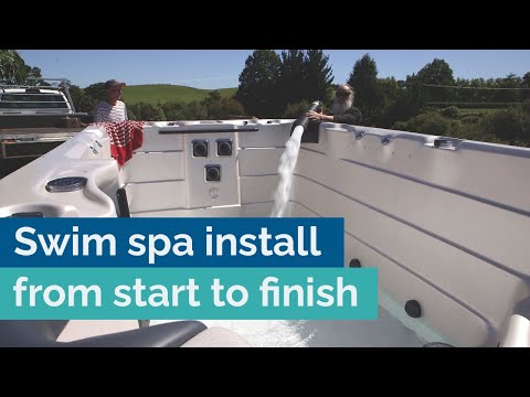 Installing a swim spa at home - step-by-step process