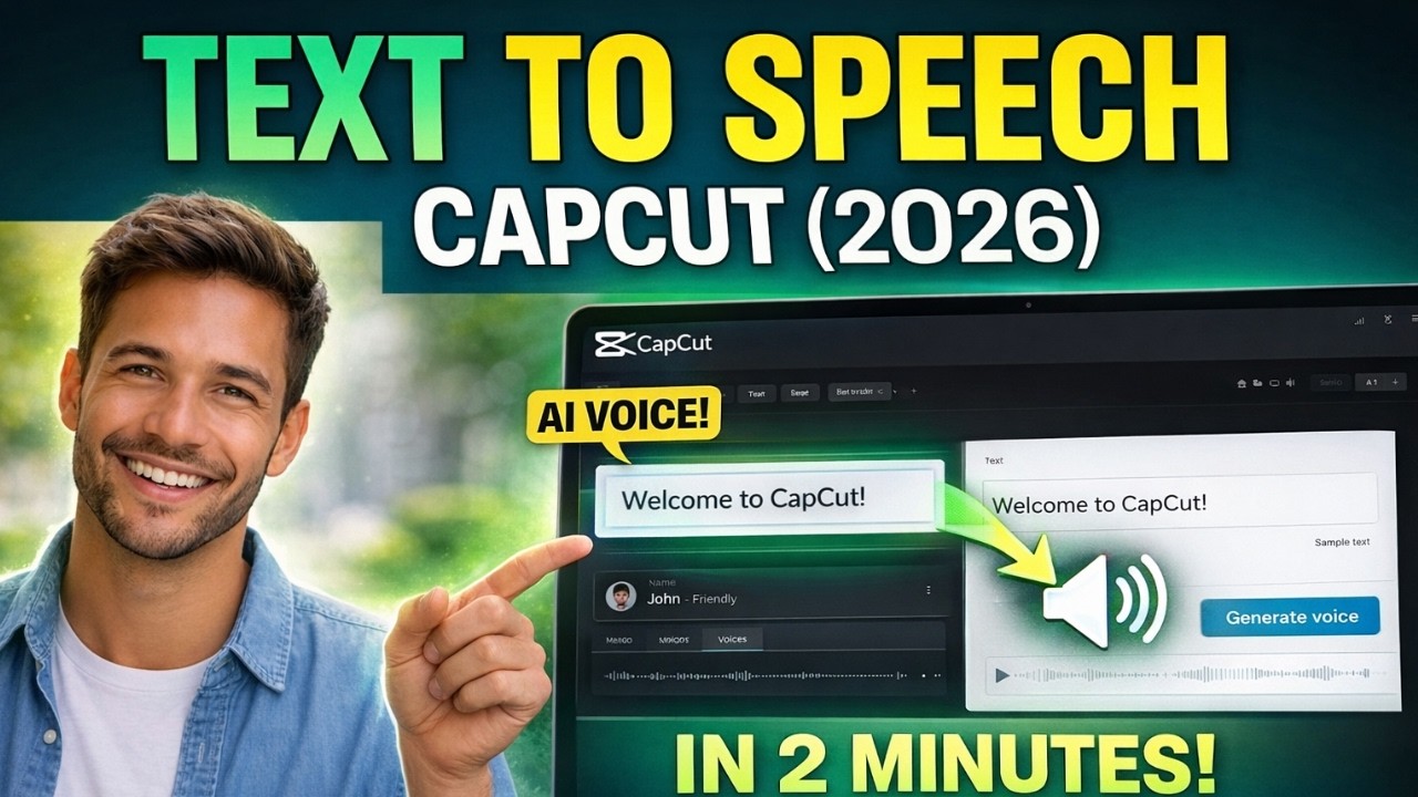Text to Speech in CapCut Explained (2026) | 2 Min Guide