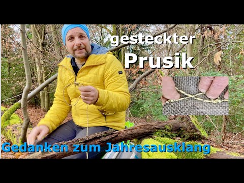 Prusik Knoten gesteckt Schritt für Schritt  - 2022 Gedanken zum Jahresrückblick