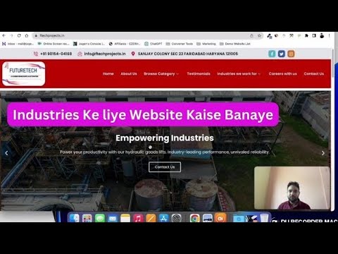 Website for Industries — client website video