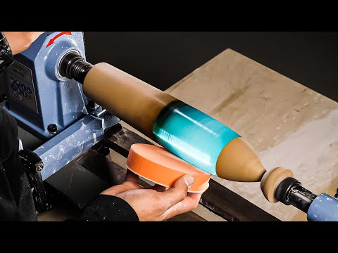 Turning Wood and Resin into a Rocket Lamp & Other Lamp Designs | Woodturning Project