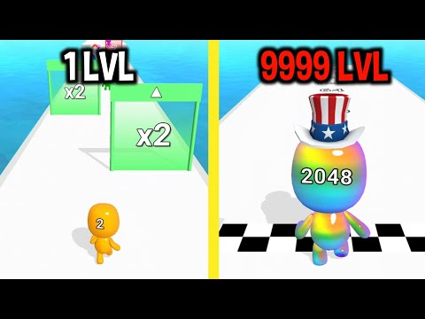 MAX LEVEL in Man Runner 2048 Game