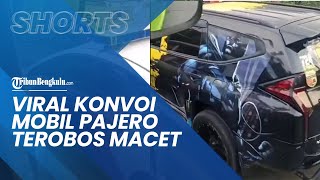 Diduga Kurang Paham Tata Cara Berkonvoi, Rekaman Amatir Konvoi Mobil Pajero Terobos Kemacetan Viral