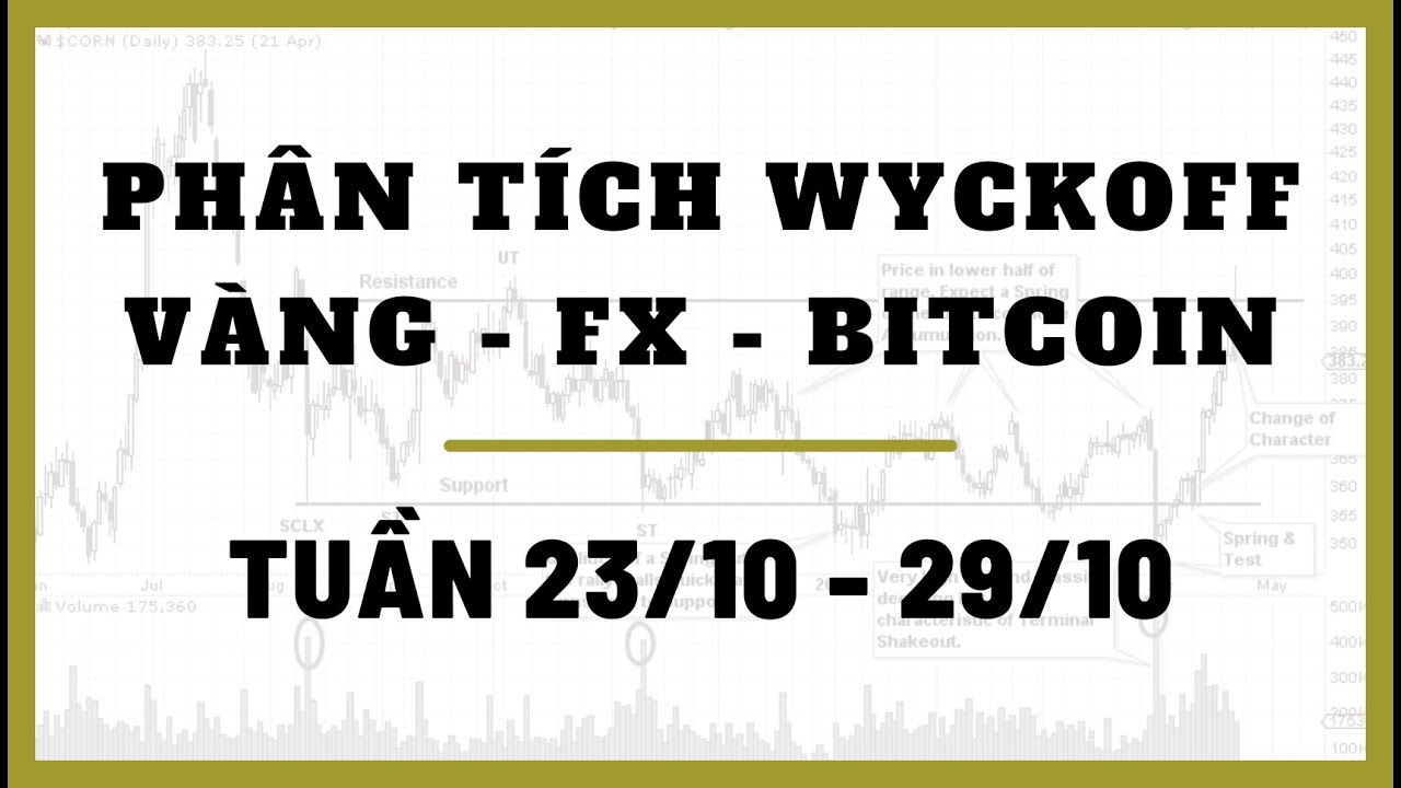 Phân Tích VÀNG-FOREX-BITCOIN Tuần 23-29/10 Theo Phương Pháp WYCKOFF