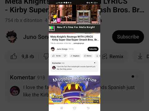 Kirby Music Lyrics || Meta Knight's Revenge