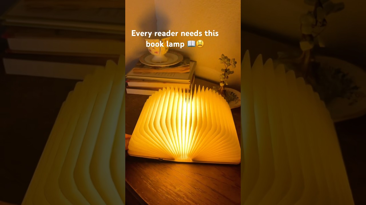 Light your space with this creative book-shaped lamp! 📖✨ #BookTok #booklamp #giftideas #books