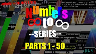 Numbers -Infinity to Infinity series - All 50 Part