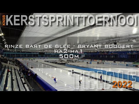 Rinze Bart de Glee - Bryant Boogert 500m Kerstsprinttoernooi Thialf 2022