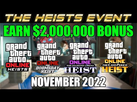 The Heists Event is LIVE! Earn $2 Million Bonus this Month + Rare Clothing Unlocks (ONLY THIS WEEK)