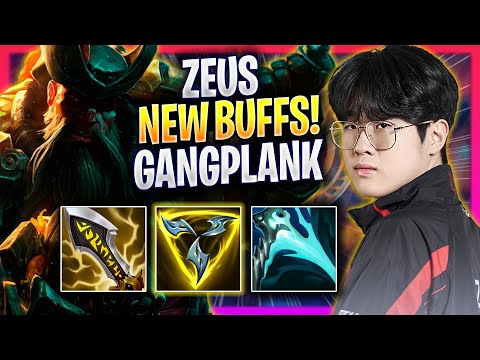 ZEUS TRIES GANGPLANK WITH NEW BUFFS! - T1 Zeus Plays Gangplank TOP vs Kennen! | Season 2024