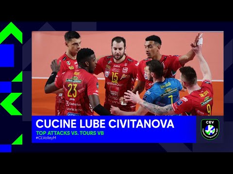 Cucine Lube Civitanova's TOP 10 ATTACKS vs Tours Vb  - CEV Champions League Volley 2023