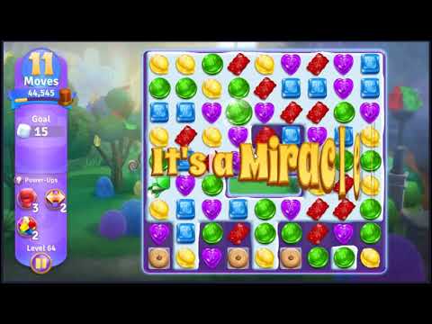 Willy Wonkas Sweet Adventure Level 64 - NO BOOSTERS 🍫 | SKILLGAMING ✔️