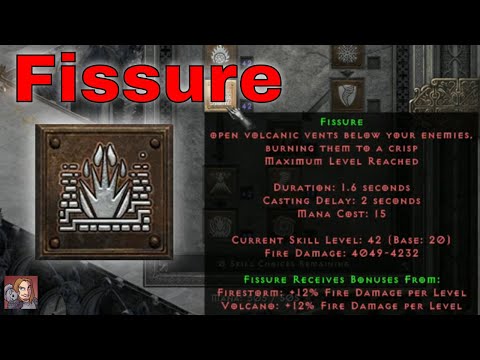 D2R Skills & Abilities - Fissure, Elemental (Druid)