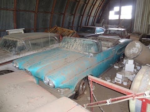 Thumbnail for AMAZING Edsel Barn Find, Rare Cars Parked and Left. 1958 Pacer Convertible, Rangers, Dodge Charger by Convertible