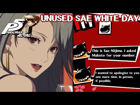 Sae was supposed to have a white day event - Persona 5 Royal