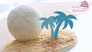 XXL RAFFAELLO Optik Kugel-Torte mit Kokos-Schoko-Buttercreme I Sommertorte von Nicoles Zuckerwerk