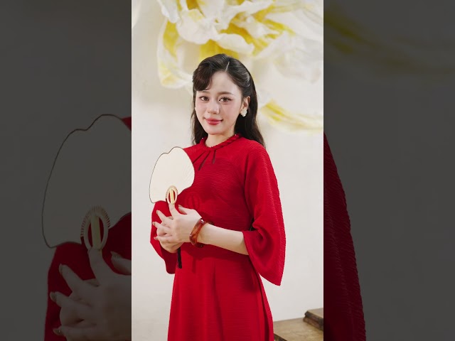 ED25B515 - Sét bộ áo dài xốp dập nhăn