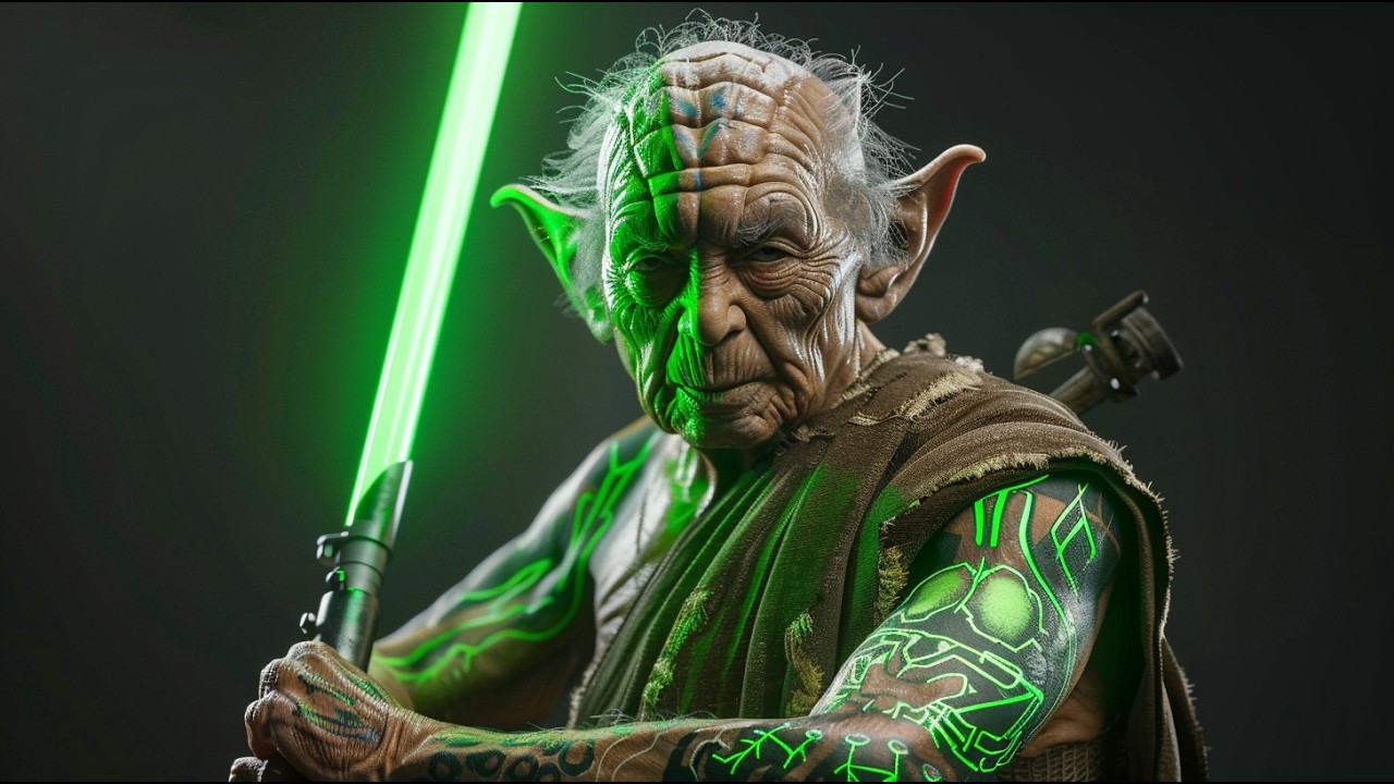 Yoda's World: Futuristic Sci-Fi Inspired by Star Wars - AI Generated Imagery