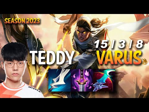 Teddy VARUS vs JHIN ADC - KR Ranked