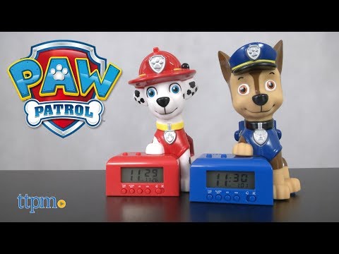Paw Patrol Night Light Alarm Clocks from BulbBotz
