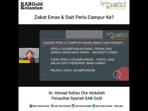 Zakat Emas & Duit Perlu Campur Ke?