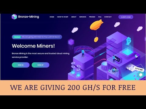 Bronze-mining.com отзывы 2019, mmgp, обзор, Cryptocurrency Cloud Mining, get 200 GH/s for free