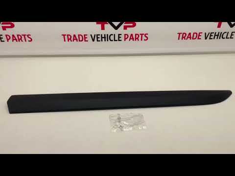 For Citroen Dispatch 2016- Front Door Moulding Trim Black Passenger  Side video