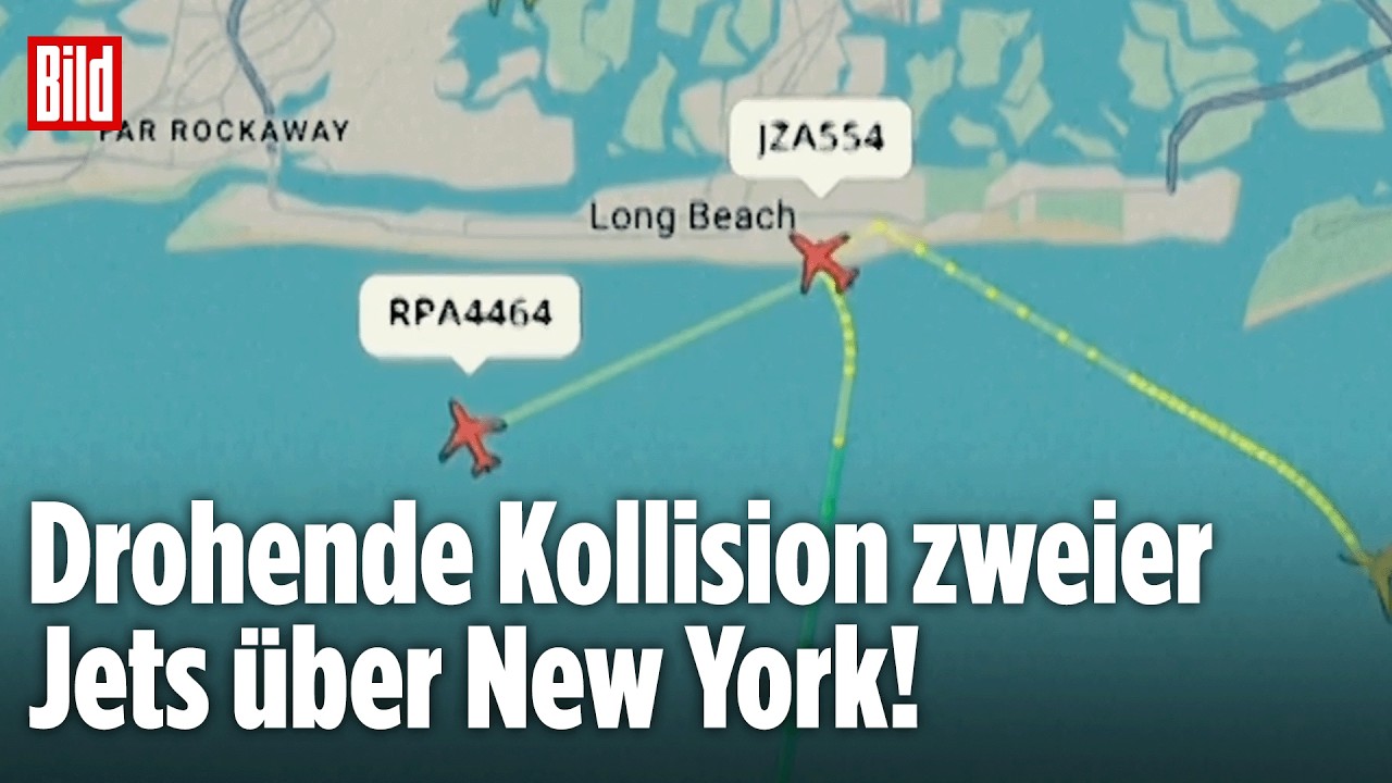 New York: Zwei Jets nur Sekunden vor dem Crash – Cockpit schlägt Alarm!