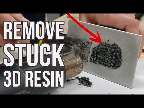 How To Remove Cured Resin Stuck On 3D Printer Build Plate