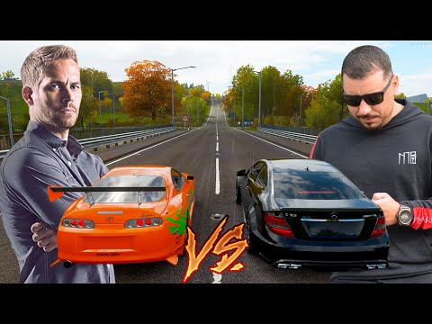 Brian O'Conner VS ZoiooGamer - Toyota Supra VS C63 AMG - Forza Horizon 4