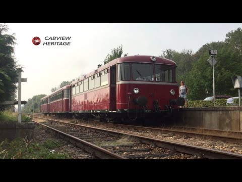 🇩🇪 Cab Ride 1956: Schienenbus VT98: Schin op Geul - Simpelveld ZLSM 5sep2018