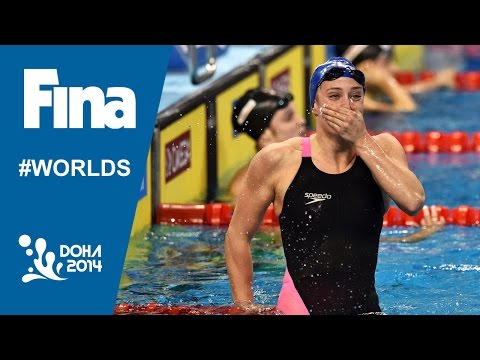 Mireia Belmonte | Interview (200m Fly and 400m) | 2014 FINA World Swimming Championships Doha