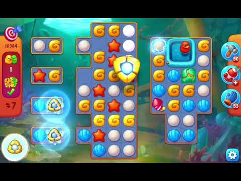 Fishdom Challenge Level 10384 (with Double Lightning Boosters and Hammer) @choraelmin