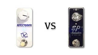Video thumbnail for Keeley Katana Clean Boost vs EP Booster by shnobel