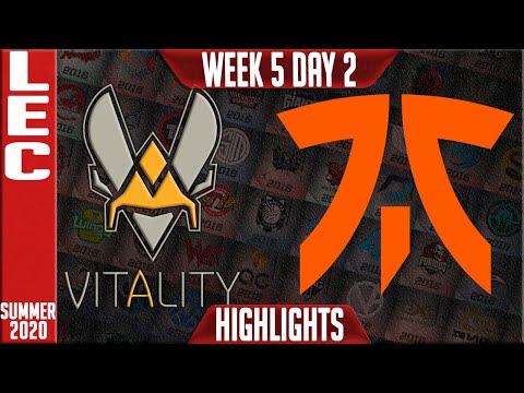 VIT vs FNC Highlights | LEC Summer 2020 W5D2 |Team Vitality vs Fnatic